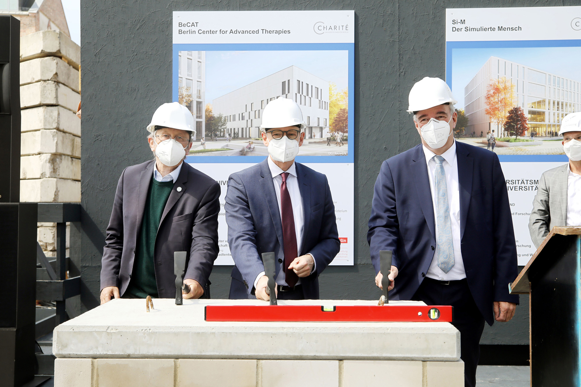 Grundsteinlegung Si-M und BeCAT
